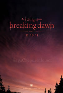 Poster de la pelicula Amanecer, de la Saga Crepusculo de Twilight